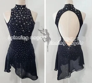 Eiskunstlaufkleid Damen / Mädchen Eislaufkleid schwarz - Bild 1 von 7