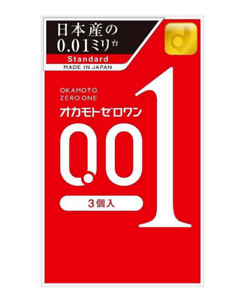 OKAMOTO ZERO ONE 001 Ultra thin Condom 3pcs Made In Japan-(US seller)