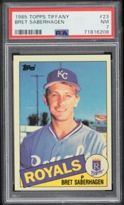 1985 Topps Tiffany Bret Saberhagen ROOKIE #23 PSA 7 - Picture 1 of 2