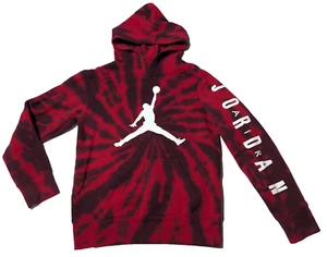 Air Jordan Jumpman Red Tie Dye Pullover Hoodie - Boys Medium 10-12 - Picture 1 of 16
