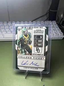 2020 Panini Contenders Draft Picks - College Ticket Autographs Chris Miller #315 - Picture 1 of 2