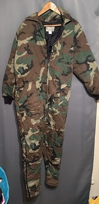 Rothco Camoflauge Coveralls Mens XL  Hunting Military style camo Poly cotton - Image 1 of 4