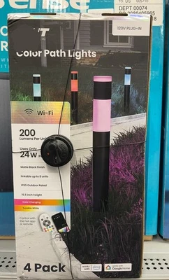 Paquete de 4 luces Feit ColorPower Path funciona con Alexa Foto 1 de 3
