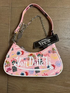 Neu mit Etikett Von Dutch Schultertasche Rosa Y2K - Bild 1 von 9