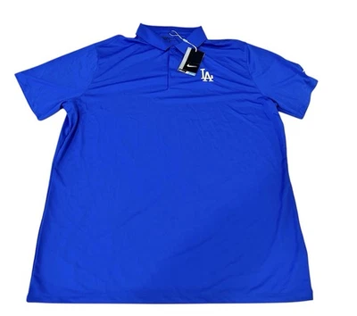 Los Angeles Dodgers Nike Dri-Fit Polo Azul Para Hombres Talla XL Mantente Genial Camisa LA Foto 1 de 4