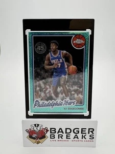 VJ Edgecombe 2025 Topps Chrome #TC-CE 1980 Aqua Refractor Rookie RC /199 RJ - Picture 1 of 2