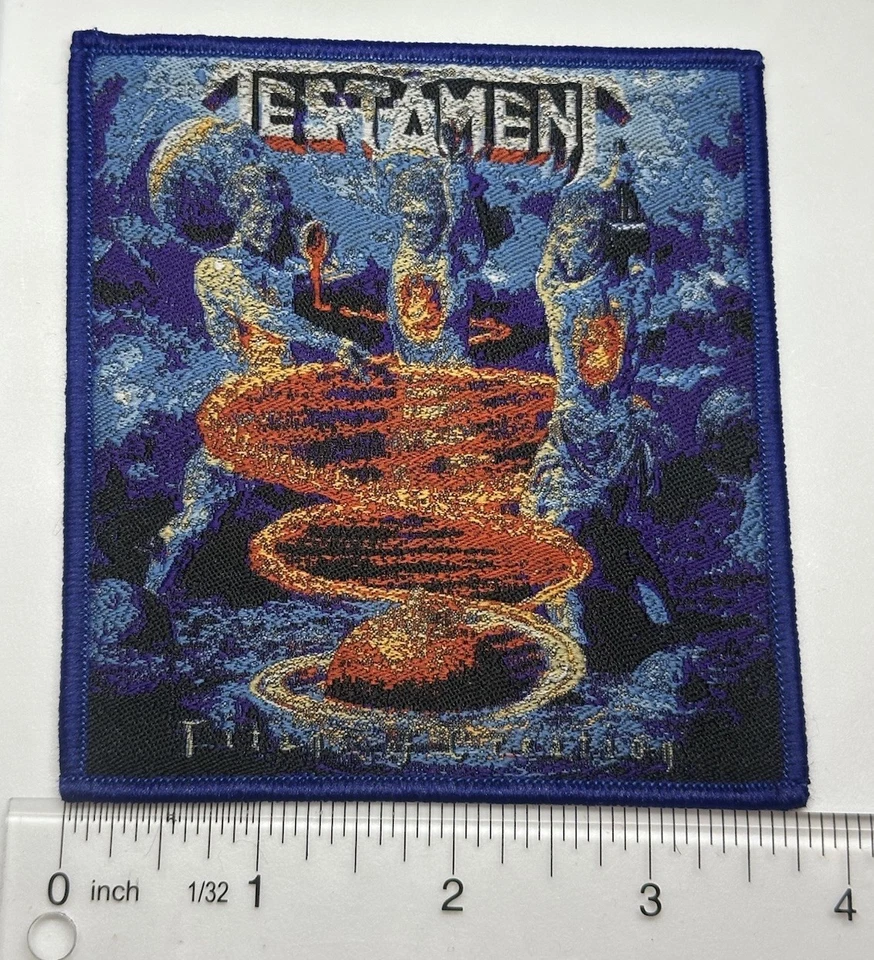 Parche tejido borde azul testamento titanes de la creación Foto 1 de 1