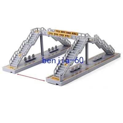 Fit S /HO/ OO Scale DIY Railway Modern Pedestrian Bridges Station Platform 29cm - Image 1 of 4