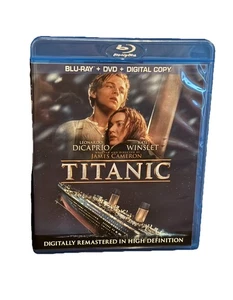 Titanic Blu Ray DVD 1997 Leonardo DiCaprio Kate Winslet James Cameron Drama Film - Imagen 1 de 5