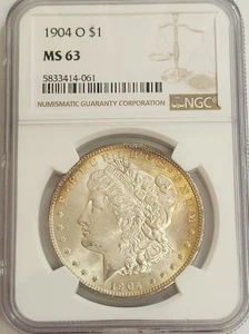 1904 O Morgan Dollar NGC MS63 - Picture 1 of 2