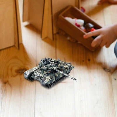 1/48 T90 Tank Model Ornament Tank Truck 4D Model for Children Toddlers Girls - Image 1 of 4