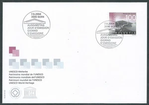2004 SVIZZERA FDC UNESCO MONTE SAN GIORGIO - BZ - Picture 1 of 1