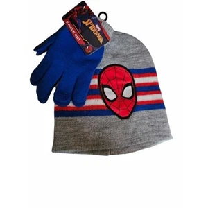 Spiderman Winter Hat & Glove Set *NEW* OSFA - Picture 1 of 2