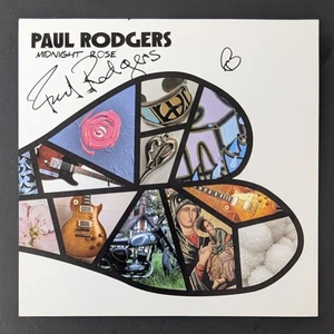 CD Paul Rodgers Midnight Rose Inserto Firmado Bad Company Libre Manchado Autografiado - Imagen 1 de 5