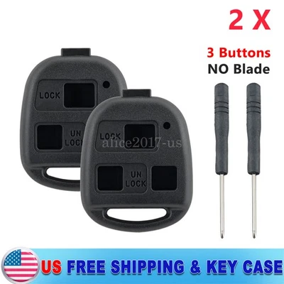 2 para 2004 2005 2006 Lexus RX330 mando a distancia sin llave sin hoja carcasa estuche 3B Foto 1 de 4