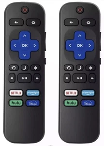 NEW 2pack Remote Control Replacement for All Roku TV TCL/Hisense/Onn Roku - Picture 1 of 8