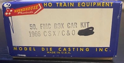 Roundhouse Ho Scale - 50' FMC Boxcar CSX/C&O 400455 - 1966 - CL - Image 1 of 3