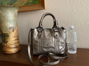 frye melissa mini tote crossbody satchel champagne - Picture 1 of 8