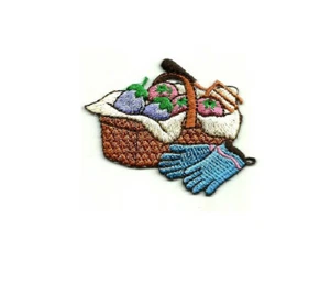 Farm - Vegetable Garden - Vegetables - Country - Embroidered Iron On Patch - Picture 1 of 1