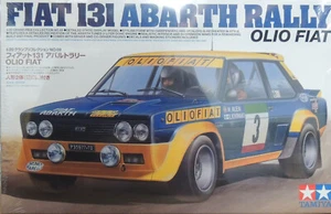 FIAT 131 ABARTH RALLY OLIO FIAT TAMIYA 1:20 SCALE PLASTIC MODEL CAR KIT - Picture 1 of 3
