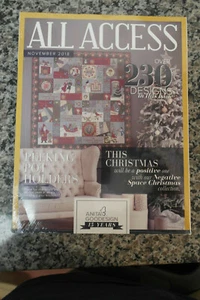 All Access VIP NOVEMBER 2018 Anita Goodesign  Embroidery Designs BOOK AND CD  - Picture 1 of 2