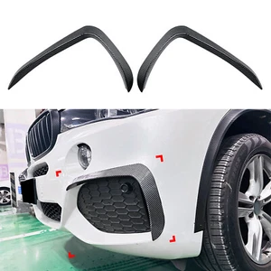 Carbon Style Front Bumper Side Air Vent Trim For BMW X5 F15 M Sport 2014-2018 15 - Picture 1 of 10
