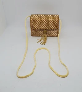 Vintage Magid Gold Hand Beaded Shoulder Clutch Mini Purse~NEW~Pls Read Desc - Picture 1 of 10