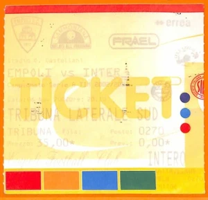 C2058- Vecchio BIGLIETTO PARTITA CALCIO- 2002 EMPOLI VS INTER  - Picture 1 of 1