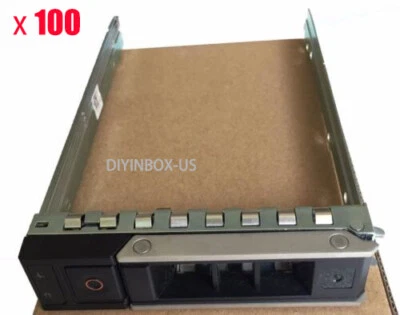 100-pcs New Dell X7K8W 0X7K8W 3.5" Gen14 HDD Tray Caddy R740 R740xd R940 - Image 1 of 4