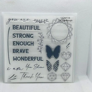 Close To My Heart (CTMH) CC52113 You Are Enough Acrylic Stamp Set. K - Picture 1 of 1