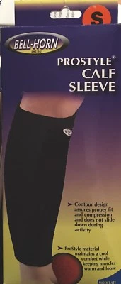 NIB Bell Horn Prostyle CALF compression SLEEVE moderate support (S) black — 第 1/3 张图片