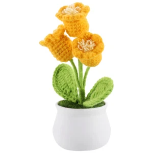 Dekor handgestrickt rosafarben Büro Ornamente realistische Blume - Bild 1 von 12