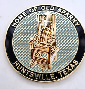 Huntsville,Texas Prison Museum 2" Challenge Coin "Home Of The Old Sparky" - Picture 1 of 5