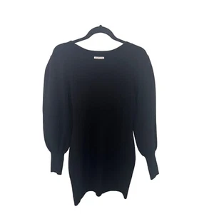 ¡NUEVO! Vestido LEITH Negro Suéter Manga Globo Ajuste Forma Manga Larga - Grande - Imagen 1 de 5