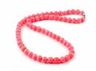 6mm Red Natural Rhodochrosite Gems Stone Round Beads Woman Lady Long Necklace