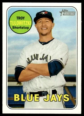 2018 Topps Heritage Troy Tulowitzki Toronto Blue Jays #98 - Image 1 of 2