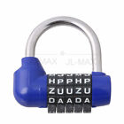 Zurücksetzbare Kombination 5 Ziffern Buchstabenschloss Passwort Fitnessstudio Vorhängeschloss blau