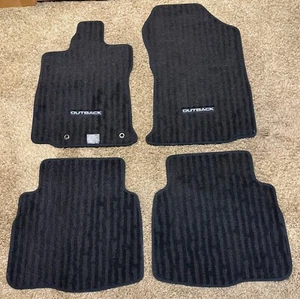 2020 - 2023 Subaru Outback black Carpet OEM Floor Mats Front & Rear J501SAN000 - Picture 1 of 7