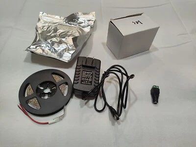 Led Strip Light 12V 5M 300 Leds SMD 3528 Diode Tape with 2A Power Adapter Supply - Image 1 of 4