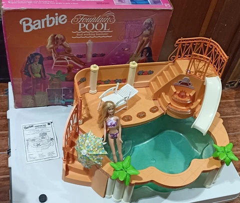 BARBIE Fountain Pool 1993 MATTEL Working Fountain Deck Lights Cover