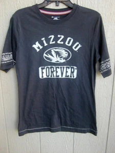 BRAND NEW LADIES MISSOURI TIGERS MIZZOU FOREVER FITTED SHORT SLEEVE SHIRT LARGE - Picture 1 of 4