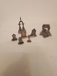 Lemax 7pc Tombstones Spooky Town Halloween Accessories Gravestones-beloved Crypt - Picture 1 of 7
