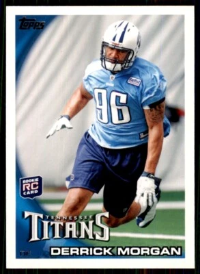 2010 Topps Derrick Morgan Rookie Tennessee Titans #362 NFL Football Sports Card - Image 1 of 2