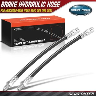 2xManguera hidráulica de freno exterior trasero para Mercedes-Benz W463 G500 G55 AMG G550 09-18 Foto 1 de 4