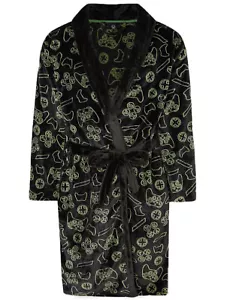 XBOX Official Gaming Herren weicher flauschiger Fleece Bademantel Morgenmantel George NEU - Bild 1 von 3