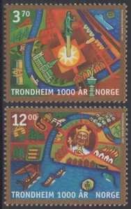 NORWEGEN Sc. 1168-9 Stadt Trondheim 1997 postfrisch - Bild 1 von 1