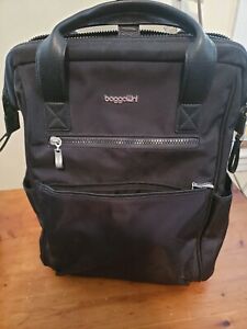 Baggallini Black Soho Backpack Lightweight Nylon Laptop Bag