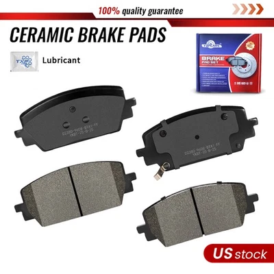 Front Rear Ceramic Disc Brake Pads For Hyundai Santa Fe 2021 2022 2023 - Image 1 of 4