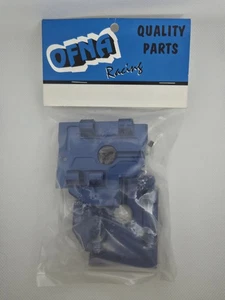 Caja de cambios delantera de aluminio azul OFNA Racing 18991 admite mampara ~ Monster Pirate - Imagen 1 de 3