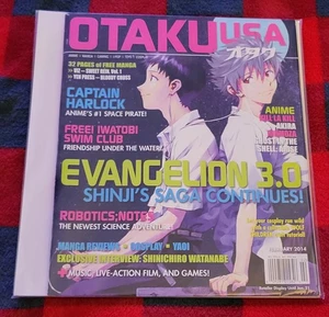 FEB 2014 OTAKU USA VINTAGE ANIME MAGAZINE - EVANGELION 3.0 - BAG AND BOARD - Picture 1 of 3